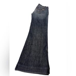 7 For All Mankind Dark Blue Flare Jeans